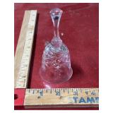 Vintage glass / crystal bell 4.5 inches tall