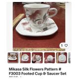 Vintage Mikasa continental Silk Flower 12 Teacup