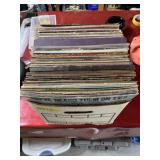 13x15 box lot LP record albums unsearched &