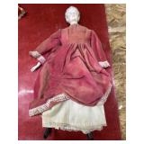 18 inch vintage porcelain doll