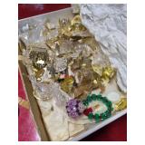 Vintage Christmas ornaments box lot