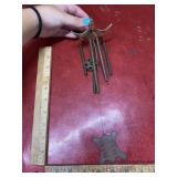 Vintage brass wind chime