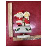 Working santa and mrs claus music box