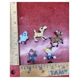 Rudolf the red nose reindeer and friend ornaments