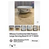 Vintage Mikasa continental Silk Flower serving