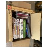 Box of cdï¿½s and dvdï¿½s