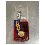 Vintage scouting pins and patch