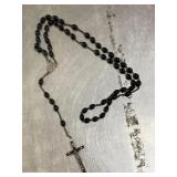 Black beaded rosary