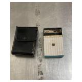 vintage Modernage six transistor radio with case