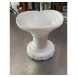 Vintage milk glass vase/bowl with tiny chip