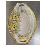 Vintage 1930 yellow flower plate/bowl