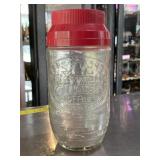 Vintage maxwell house coffee glass jar with lid