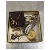 Vintage jewelry in box