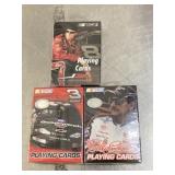 3 sets of Dale Earnhardt playing cards