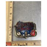 1982 country music belt buckle