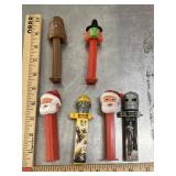 Various pez candy dispensers