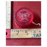 Vintage Duncan butterfly red yo-yo untested