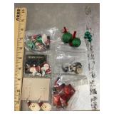 Vintage Christmas paired earrings