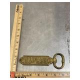 Vintage brass bottle opener