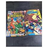 2 vintage the mighty crusaders comic books