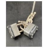 2 master locks with keys