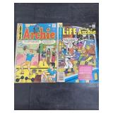 2 vintage Archie comic books