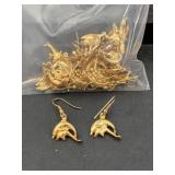 Commercial lot gold tone dolphin momma & baby
