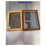 2 wooden picture frames