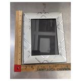 Silver tone picture frame