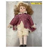Vintage porcelain doll 15in