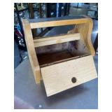 vintage kiwi wooden shoe shine box