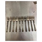 10 vintage Argyle forks