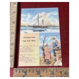Vintage Cape Cod, Massachusetts postcard