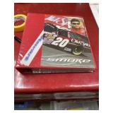 2-inch binder full of Tony Stewart NASCAR trading