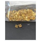 Commercial lot gold tone tiger/lion earrings