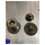 Vintage sterling silver candlestick holders with