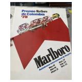 Vintage Marlboro poster 23x17