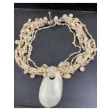 Seashell beach necklace