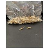 Commercial lot gold tone shark earrings