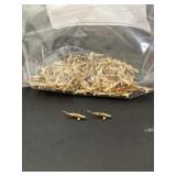 Commercial lot gold tone shark earrings