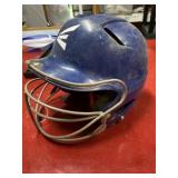 Easton Alpha blue softball batting helmet
