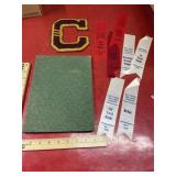 1929 yearbook, letter jacket letter, and sports