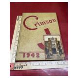 1942 yearbook Crimson Jacksonville, Illinois