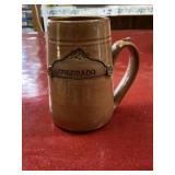 Vintage brown colorado  stoneware mug