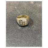 Vintage gold tone marked 14KT G.E ESPO ring