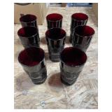 AVON Cape Cod Collection ruby red diamond pattern