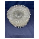 7 English Hobnail glass 8-inch plates