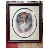 16x18 framed art MISTY signed C. Chandler 1999
