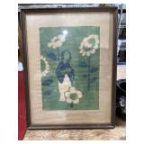 17x22 framed art Daisy Madonna signed by