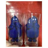 2 vintage McDonald grimace glass cups